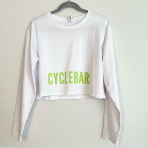 CycleBar cropped long sleeve tee